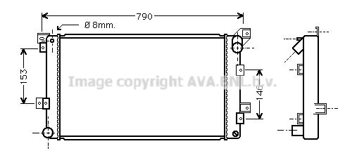 AVA QUALITY COOLING Радиатор, охлаждение двигателя CR2033